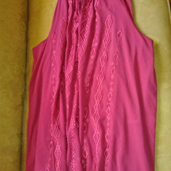 INC Red Sleveless Top - Picture 2 of 5